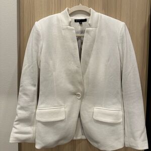 White knit blazer NWT